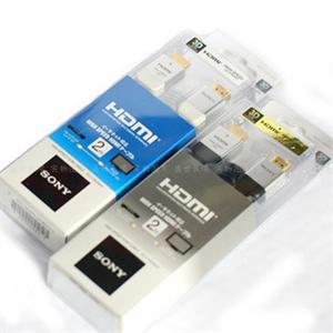 全国包邮 索尼sony 原装 hdmi 线高清线 1.4版 支持3D 扁平线 2米