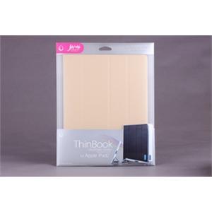 日本 YOGO 悠果 Apple iPad 2 ThinBook 超薄 带唤醒 皮套 米黄色