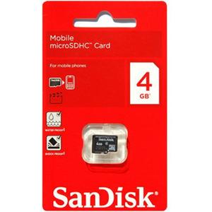 闪迪 SanDisk Micro SD class 4 TF 4G 小米手机 内存卡 储存卡