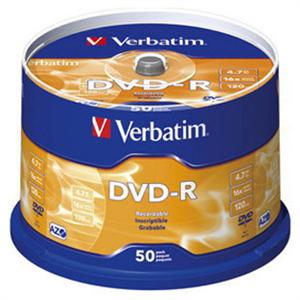 威宝 素色16X DVD-R 刻录光盘 50片桶装 LZX