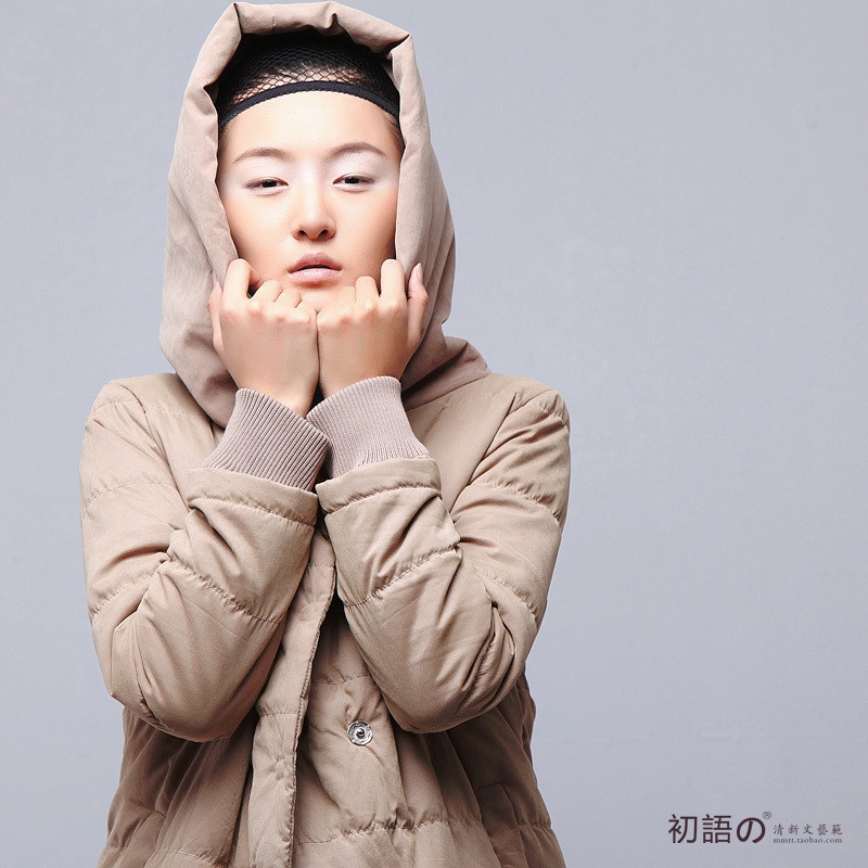 【<em>初语</em>羽绒服/棉衣】<em>初语</em>宽松气质大棉衣 带帽