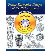 French Decorative Designs of the 18th Century CD-ROM and Book１８世纪法国装饰图案（书和光盘）