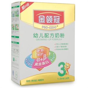 伊利金领冠幼儿配方奶粉400克