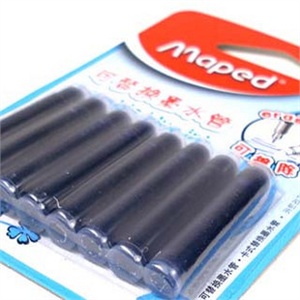 Maped/马培德 可擦钢笔配套墨水囊 （10支/卡）233411 蓝色