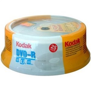 柯达 DVD+R/DVD-R 刻录光盘 16X 4.7G 25片装