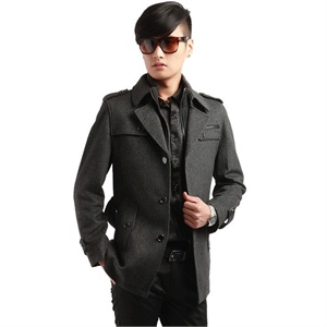 【nonbrand】高端商务休闲男款羊毛大衣秋冬新款外套