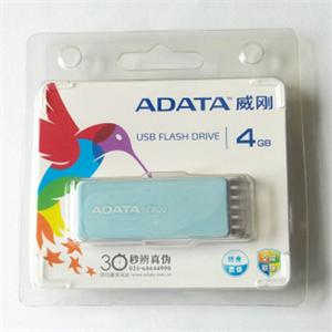威刚燕尾蝶 C802 4GB优盘 侧推式USB接头