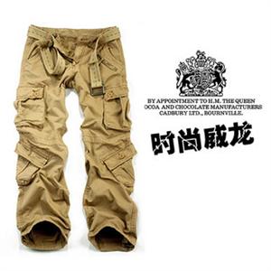 哲林homme全棉水洗 多口袋 工装裤 1309B-022