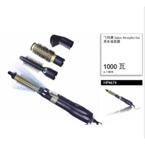 飞利浦 美发器 HP4674 多功能美发造型器 具有 4 个附件的 1000W