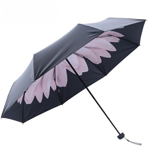 天堂伞新品 3308E午后时光 黒胶防紫外线遮阳伞 超轻晴雨休闲伞