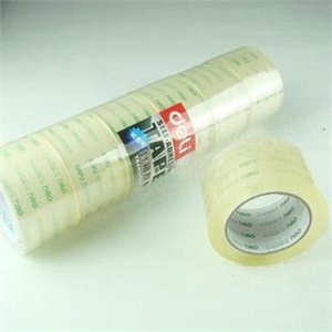 得力封箱胶带30205 打包胶带 透明胶带 48mm-100Y 6个一装