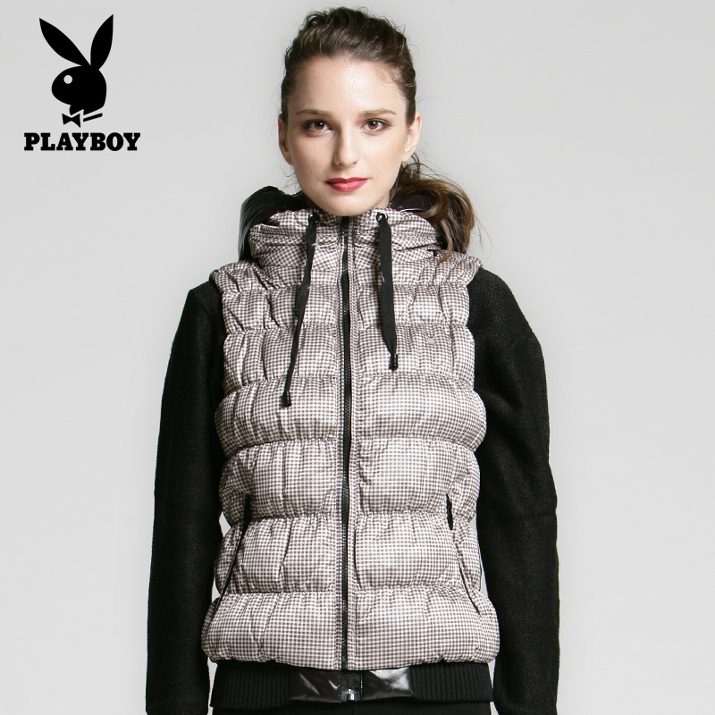【playboy花花公子羽绒<em>马甲马夹女款秋冬</em>2014
