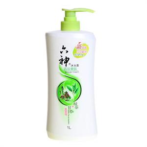 六神 清凉爽肤沐浴露1.4L促销装（1000ml送400ml）