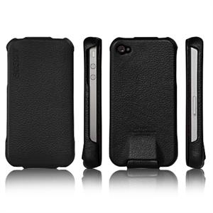 韩国SGP Leather Argos Apple iPhone 4 硬质超薄 皮套 黑色