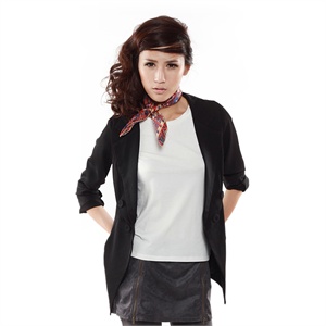 2011新品秋冬新品 中长黑色干练感OL气质女士小西装