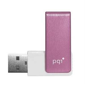 PQI U262 U盘4GB 360度旋转碟身不掉盖设计 金属发丝纹外壳