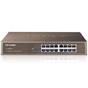 【当当自营】TP-LINK 16口百兆 桌面型非网管交换机 TL-SF1016D