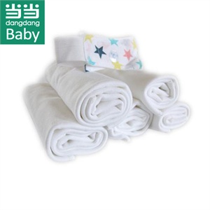 dangdang baby 加密加厚双层尿布（赠尿布扣）DEAWA9602 白色 45*32cm （5只装）