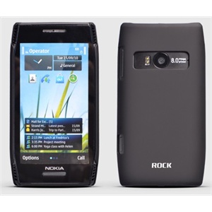 ROCK/洛克 诺基亚 X7 X7-00 手机套 保护套 裸壳 背壳 保护壳 黑