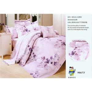 豪美家纺 极品长绒棉贡缎活性印花四件套 HMJF-90673