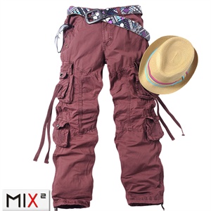 【品牌直供】MIX2 2011潮流个性百搭时尚全棉休闲长裤 L12K49F1