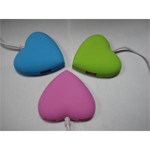 心形 USB2.0一拖四 HUB（可扩展4个USB接口）
