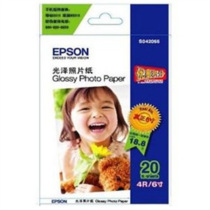 爱普生epson 光泽相片纸 S042066 4R 20张 4*6 照片纸