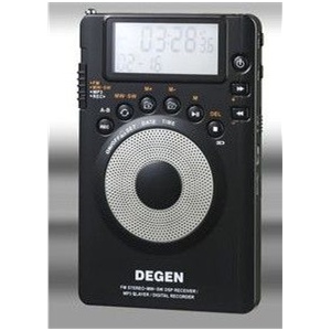 德劲收音机DE1123 调频立体声中波短波数字收音机/ MP3播放器(2G)