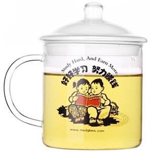 [当当自营]明尚德 700ML玉液耐热玻璃水杯ZB346