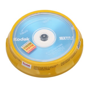 【当当自营】柯达 DVD-R 10片布丁桶装 16X 4.7G 节奏蓝
