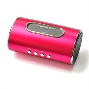 新科 HC-207 便携迷你音箱 笔记本音箱 插卡 U盘 金属壳
