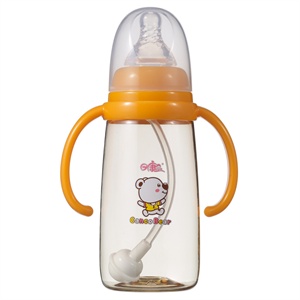 日康 标口有柄自动奶瓶（200ml.PPSU)RK-3161