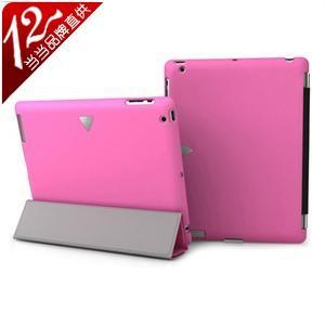U拓 iWALK 时尚 Apple iPad2 原装皮套 SMART COVER伴侣 玫红
