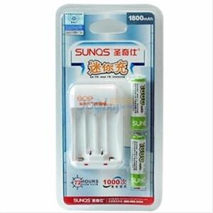 圣奇仕(sunqs) S601 5号电池充电 内含两节电池