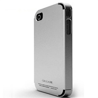 cross-line苹果 iPhone4代手机金属保护套 外壳 背壳-银色