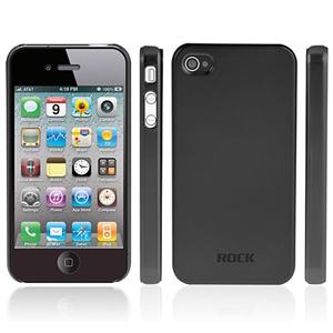 ROCK洛克 苹果 iphone 4 naked shell裸壳 钛金 手机套 钨钢黑