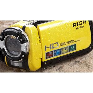 莱彩RICH M-HD01 全高清数码摄像机DV 防水防潮 1600W