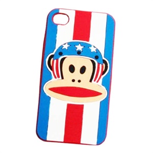 Paul Frank 苹果iPhone4 硅胶套（美国猴）