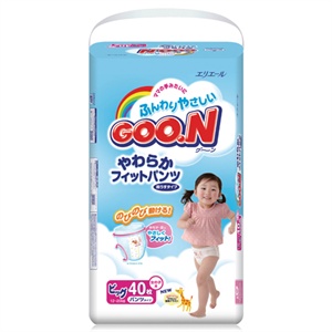 GOO.N 大王 柔软舒适拉拉裤（中包）女用 XL(12kg--20kg)36片-日本同步