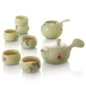 【思喜】 景德镇礼品陶瓷 功夫茶具套装 满园春色 CJ-D064