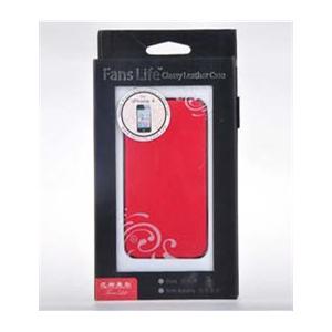 范斯莱尔 苹果iphone 4 十字纹埃特纳皮套红 咖啡 黑色