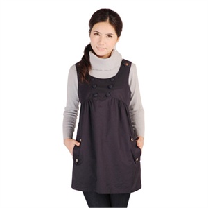 静蕾100%离子银纤维防辐射孕妇衣服6306军旅风格藏青L