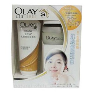 Olay 玉兰油 水养防晒美白霜+Olay 玉兰油 乳液嫩白洁面乳