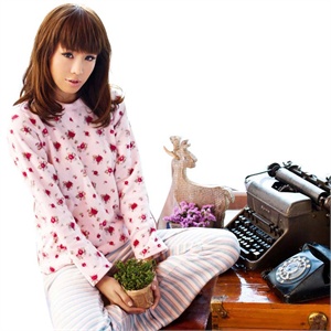 2011秋冬 歌瑞尔雪中情个性可爱舒适摇粒绒家居服/女士睡衣套装