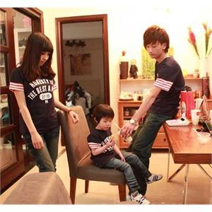 onlykiss　2011夏装短袖圆领T恤亲子装 时尚家庭装OK1X706