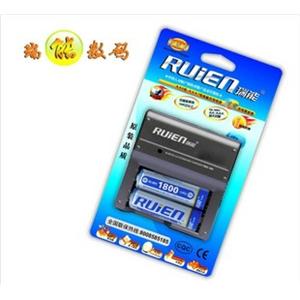 瑞能RM2-804-18充电宝 2粒装 两通道标准充+两节5号1800mAh
