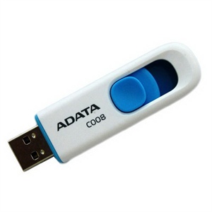【当当销售配送】威刚（A-Data）C008指推碟8GB(白蓝)
