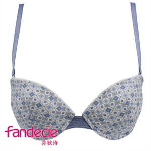 芬狄诗牛仔系列3/4上薄下厚杯聚拢性感文胸FB8934