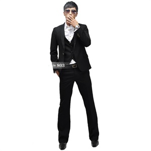 2011秋冬装新品韩版修身男士奢华宝石一粒扣西装西服套装1001-Y50