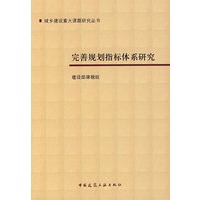 完善规划指标体系研究